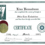 certificate skin care technician