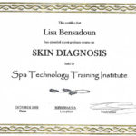 certificate- skin diagnosis