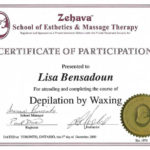 certificate waxing